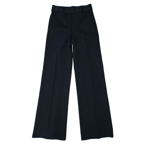 Theory New NWT Navy Blue Stripe Fairfield Knit Pants P - Picture 1 of 5